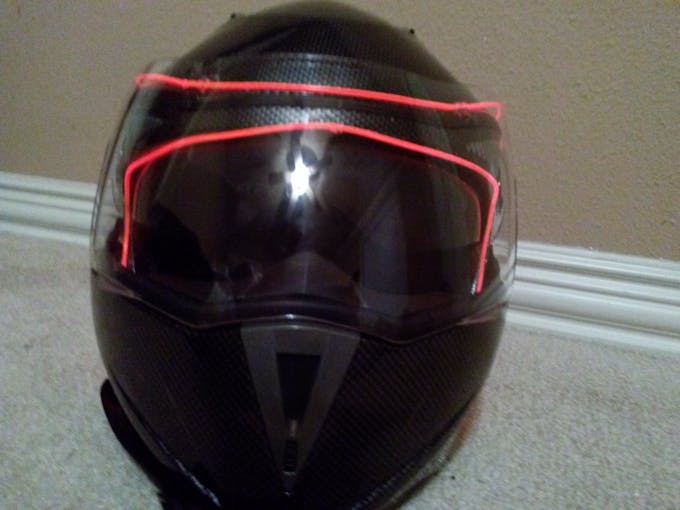 EL Wire Motorcycle Helmet - Hackster.io